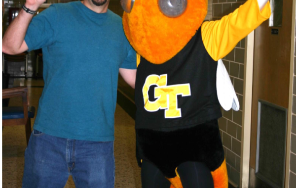 Prof. Goodisman with Buzz