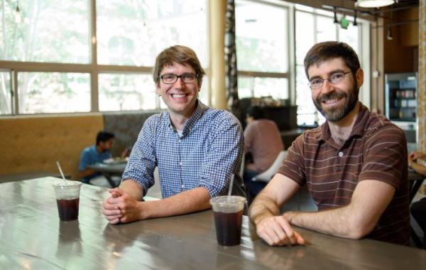 Will Ratcliff and Peter Yunker at Highland Bakery 