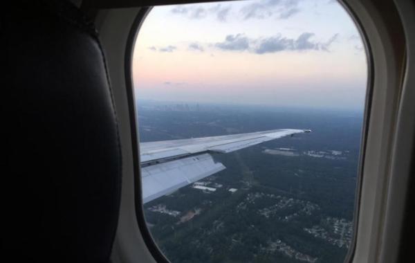 Window seat on an aircraft