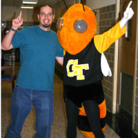 Prof. Goodisman with Buzz