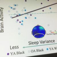 Chart of data on sleep and memory